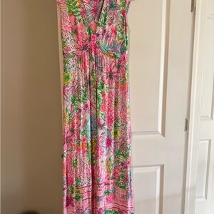 Lilly Pulitzer Vibrant Floral maxi dress